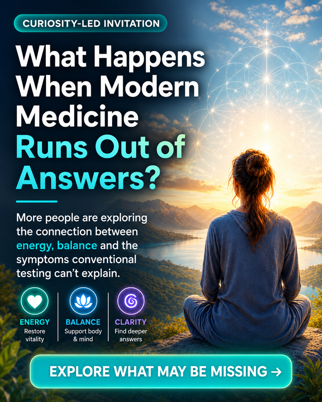 Curiosity-led invitation example: What Happens When Modern Medicine Runs Out of Answers?